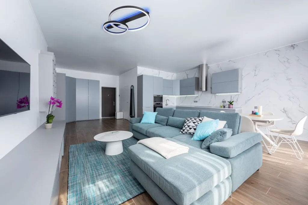 Éclairage de Plafond de Salon Réglable avec Télécommande et Couleurs RGB