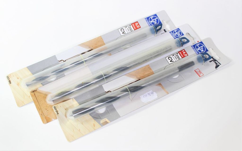 LUX Holzbohrer Set 3-teilig ø 8, 10 und 14 m...