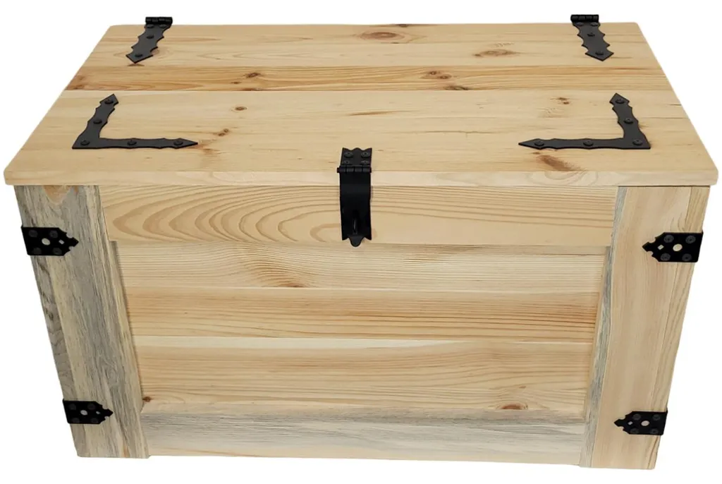 Bac de rangement 80 cm en bois pour jouets et bûches avec roues mobiles - 16