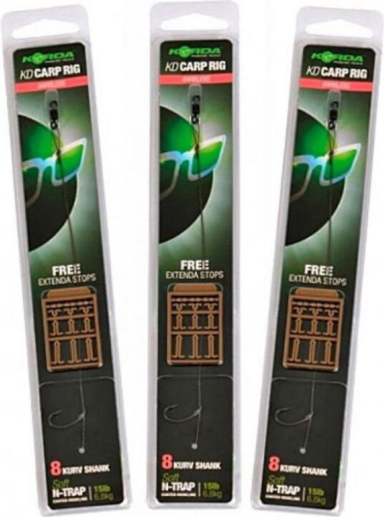 Korda READY-TIED CARP RIGS Karpfenhaken, Modell:N-Trap 30 Produktbild 