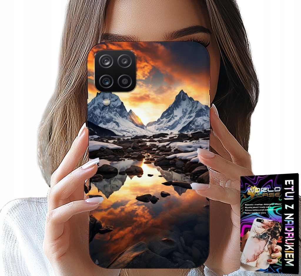 Gehäuse Für Samsung Galaxy A22 5G - Strom, Berge, Gipfel, Everest + Film