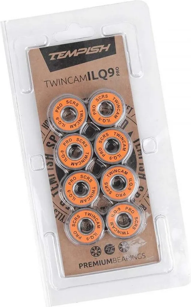 Roulements Roller Tempish ILQ9 Pro Twincam 8 pièces pour Vitesse et Slalom