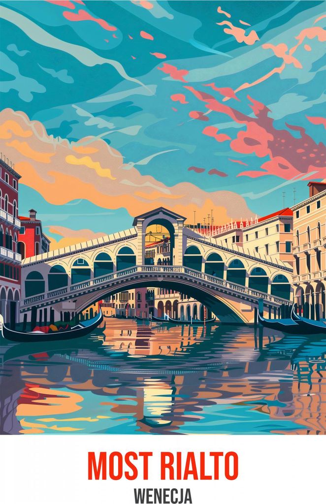 Plakat 67,5x95cm Rialtobrücke