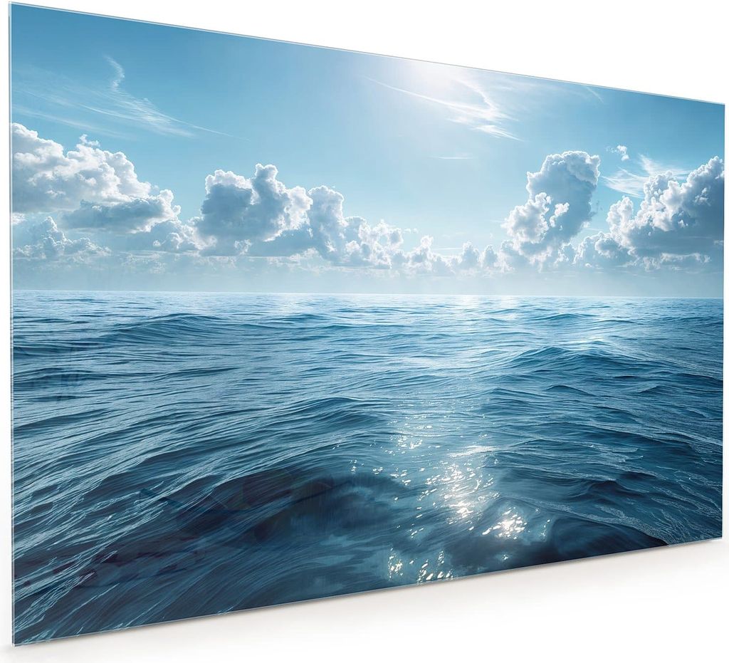 Küchenrückwand Spritzschutz Glas mit Motiv Meerblick 40 x 40 cm