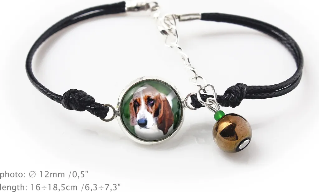 Set Gioielli Basset Hound Art-Dog: Bracciale + Collana Handmade