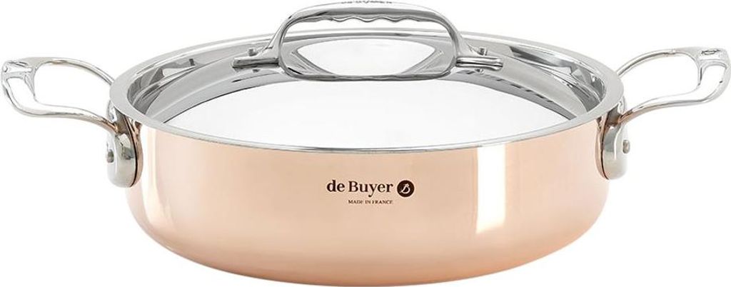 De Buyer Prima Matera braadpan, koper/roestvrij staal, Productafbeelding 