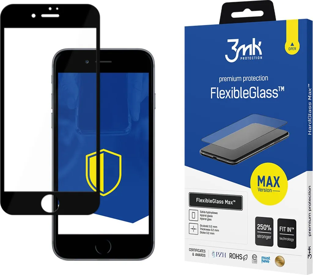 Come proteggere iPhone 7/8 Plus con 3mk FlexibleGlass Max Nero - 1