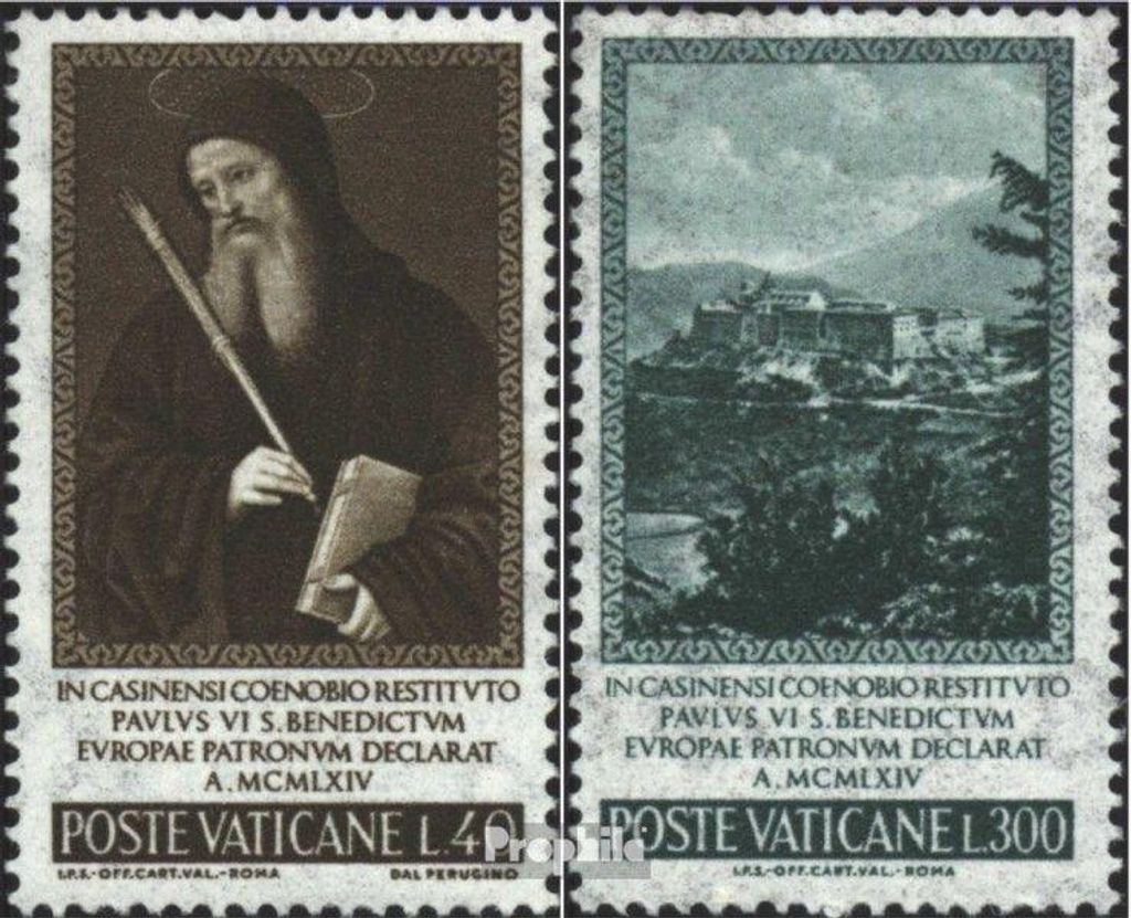 Briefmarken Vatikanstadt 1965 Mi 481-482 (kompl.Ausg.) Produktbild 