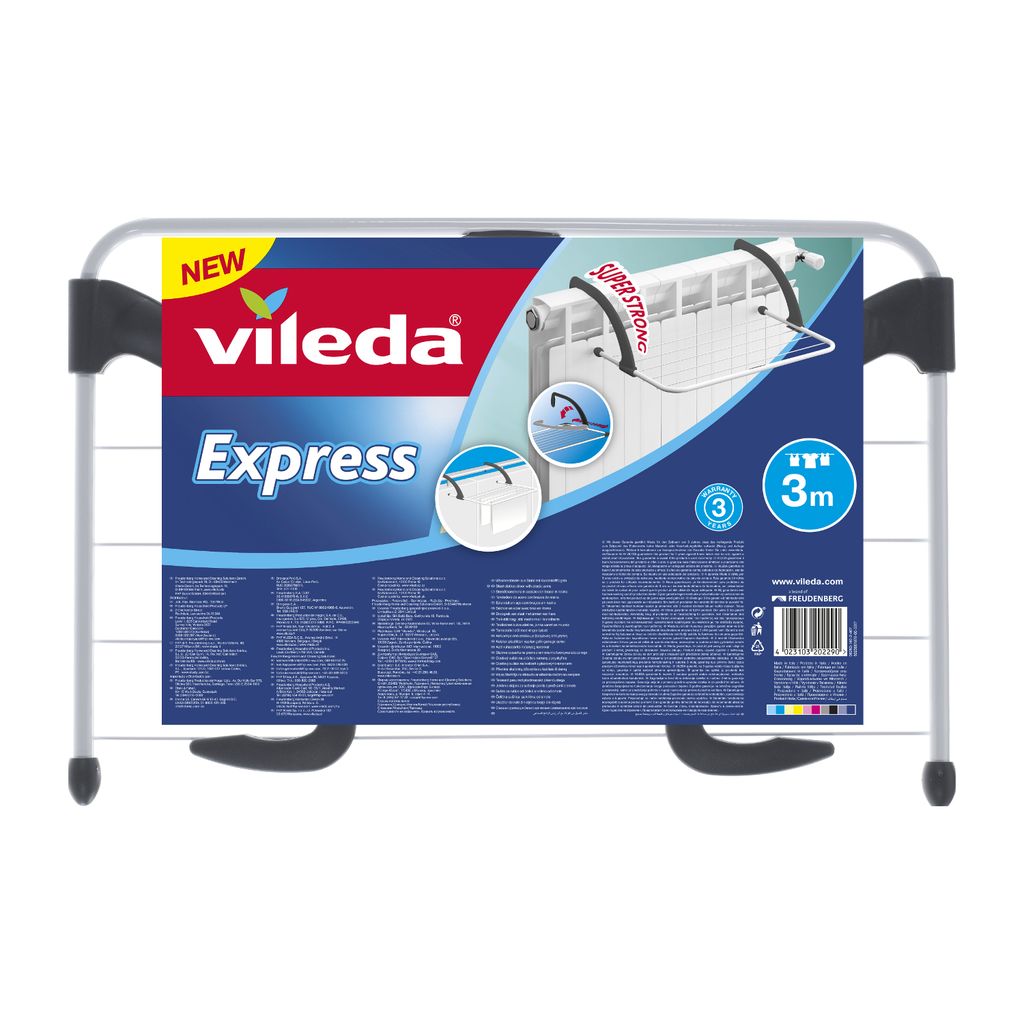 Vileda Express Heizkörpertrockner aus Stahl | Wäscheständer