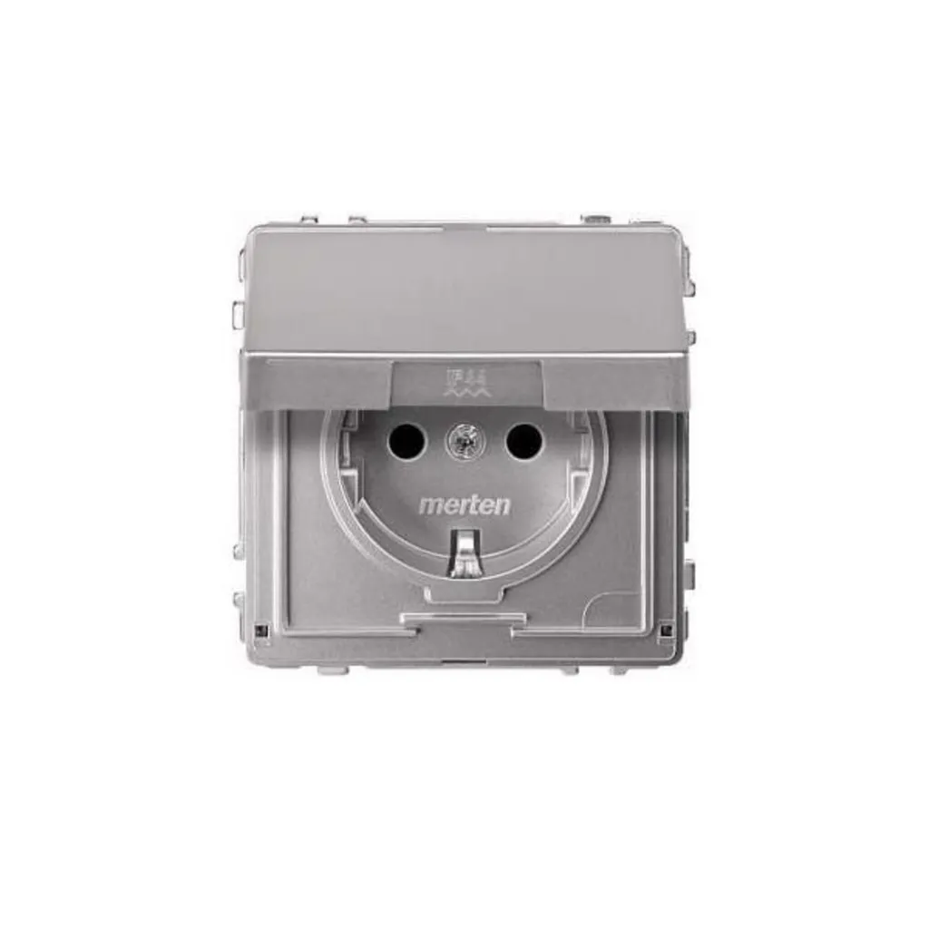 Merten Schuko Prise de Courant 16A MEG2310-7260 Aluminium AC 250V