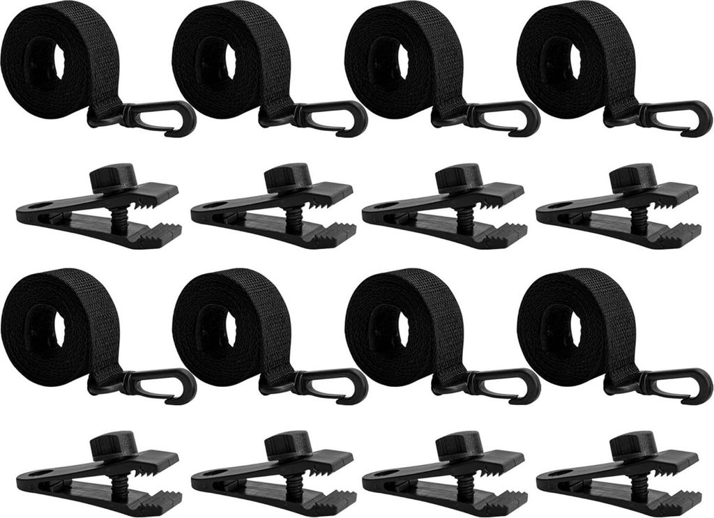 Befestigungssatz für Poolabdeckungsrollen, universelle Gurt- und Clips für Solarabdeckungen für Pools, verstellbares Befestigungsset für Solard...