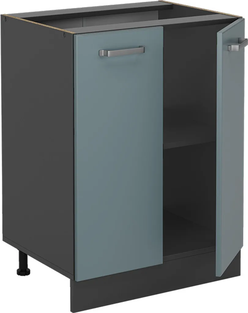 Mobile Cucina Vicco R-Line 60 cm Antracite e Grigio-blu Moderno