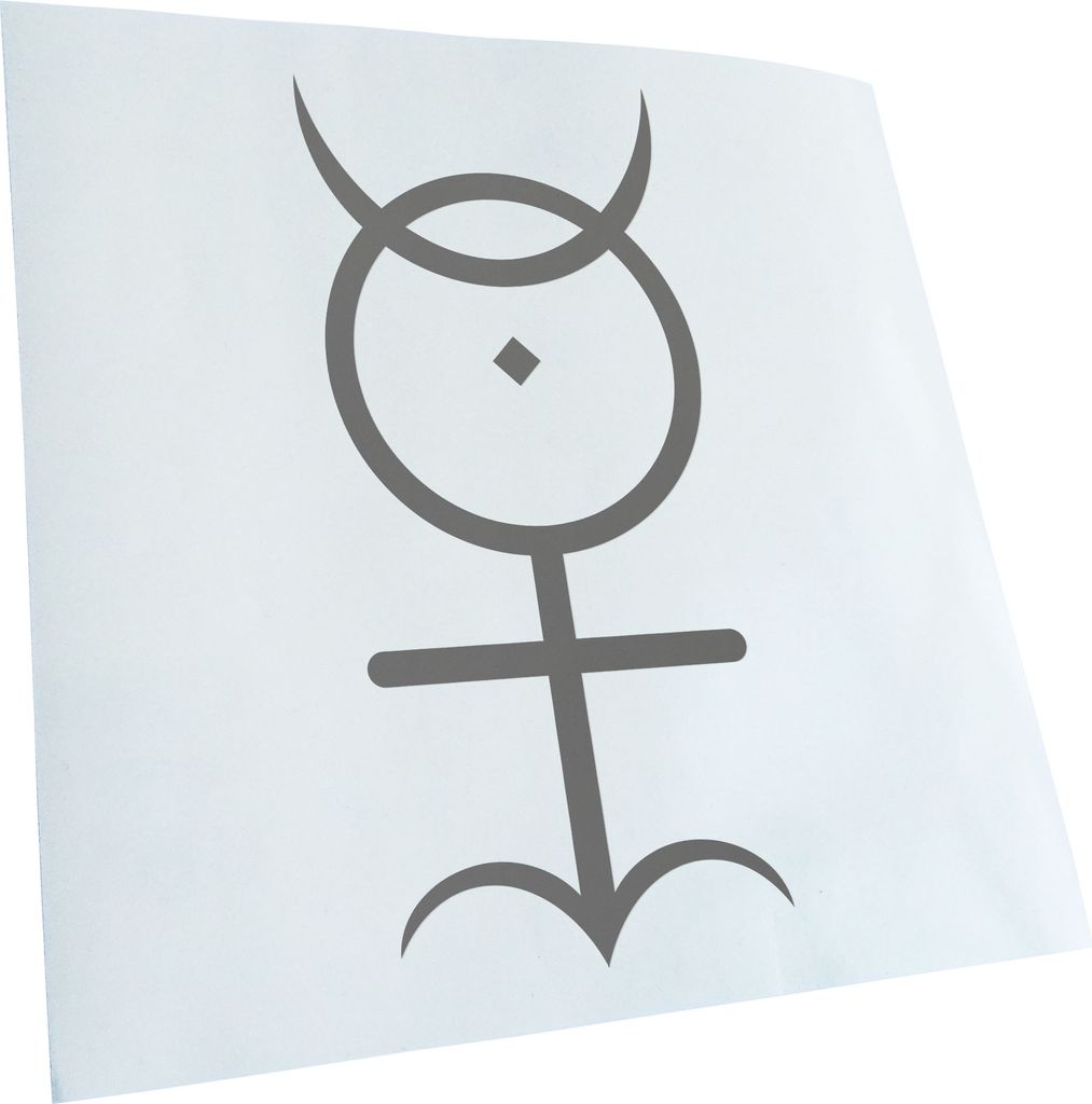 Kiwistar - Autoaufkleber - Monas Hieroglyphica - Schwarz - 20x9cm - Aufkleber für Auto, Laptop, Fahrrad, LKW, Motorrad mehrfarbig JDM Decal Racing