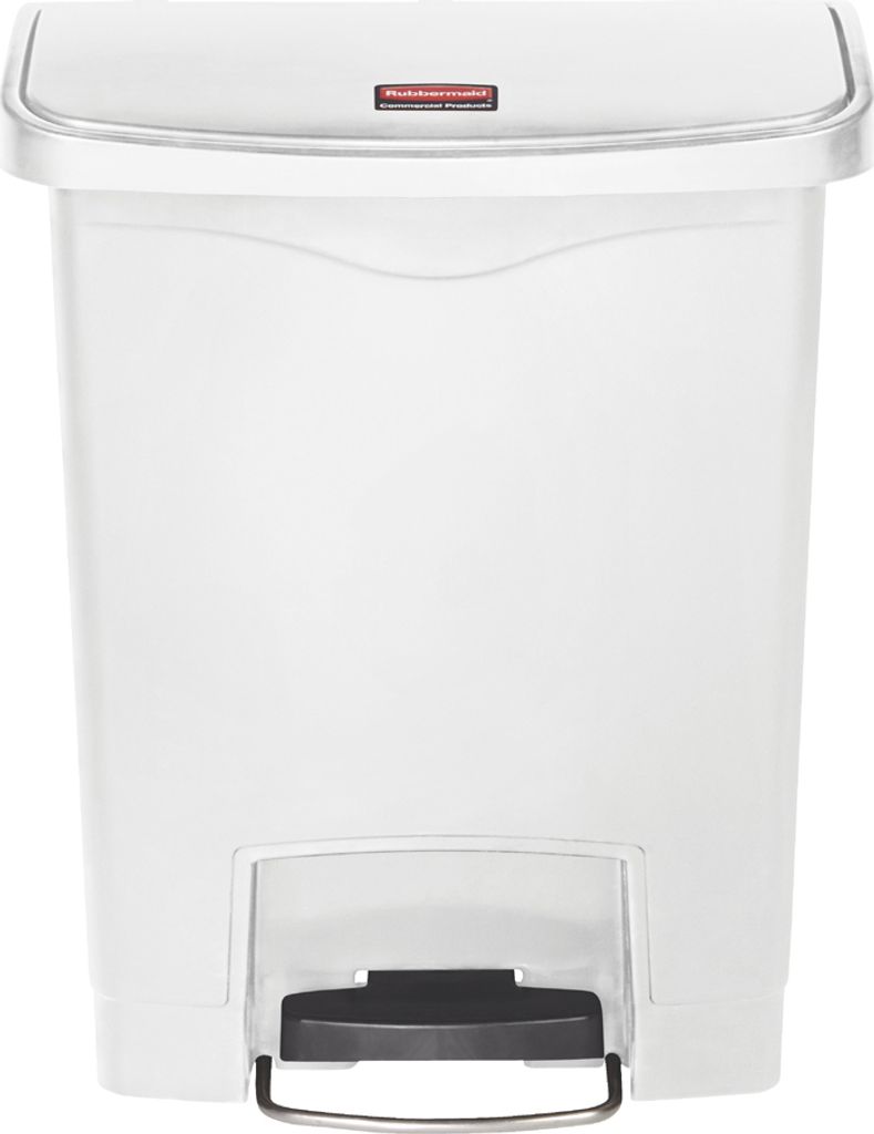 Rubbermaid Tret Abfalleimer Slim Jim 30 Liter weiß