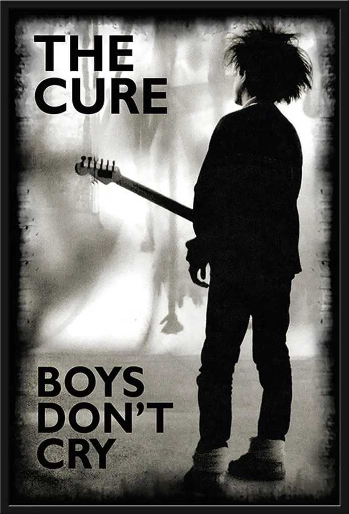 Cadre Shinsuke Maxi Noir avec Affiche The Cure Boys Don't Cry en Acrylique