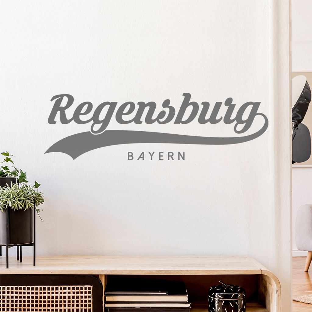 Regensburg Bayern Wandtattoo Wandaufkleber Wall Sticker - Dekoration, Küche, Wohnzimmer, Schlafzimmer, Badezimmer