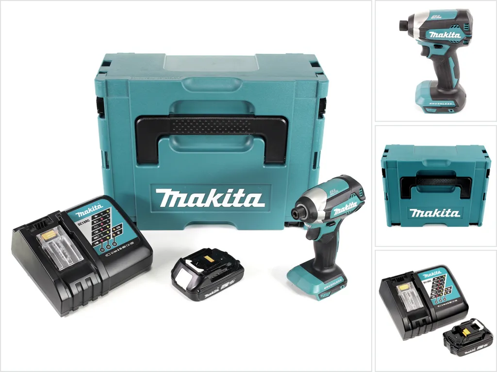 Makita DTD153RA1J Visseuse à chocs 18V 170Nm Brushless avec Makpac