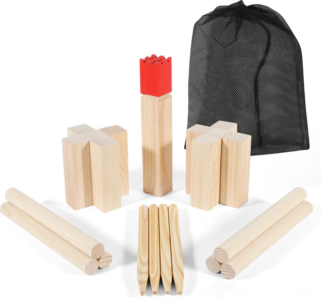 TolleTour Kubb Wikingerspiel mit Tasche Wurfspiel Kiefer Produktbild 