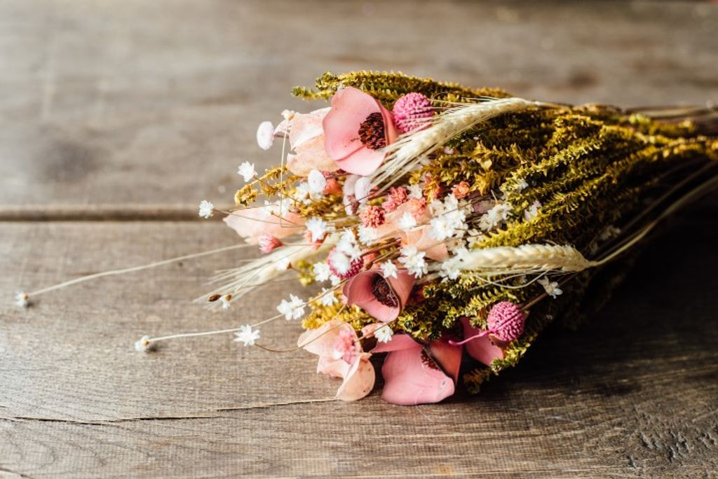 20x natürliche Craspedia Trockenblumen getrocknete Blumen DIY Kunst Blumenstrauß 