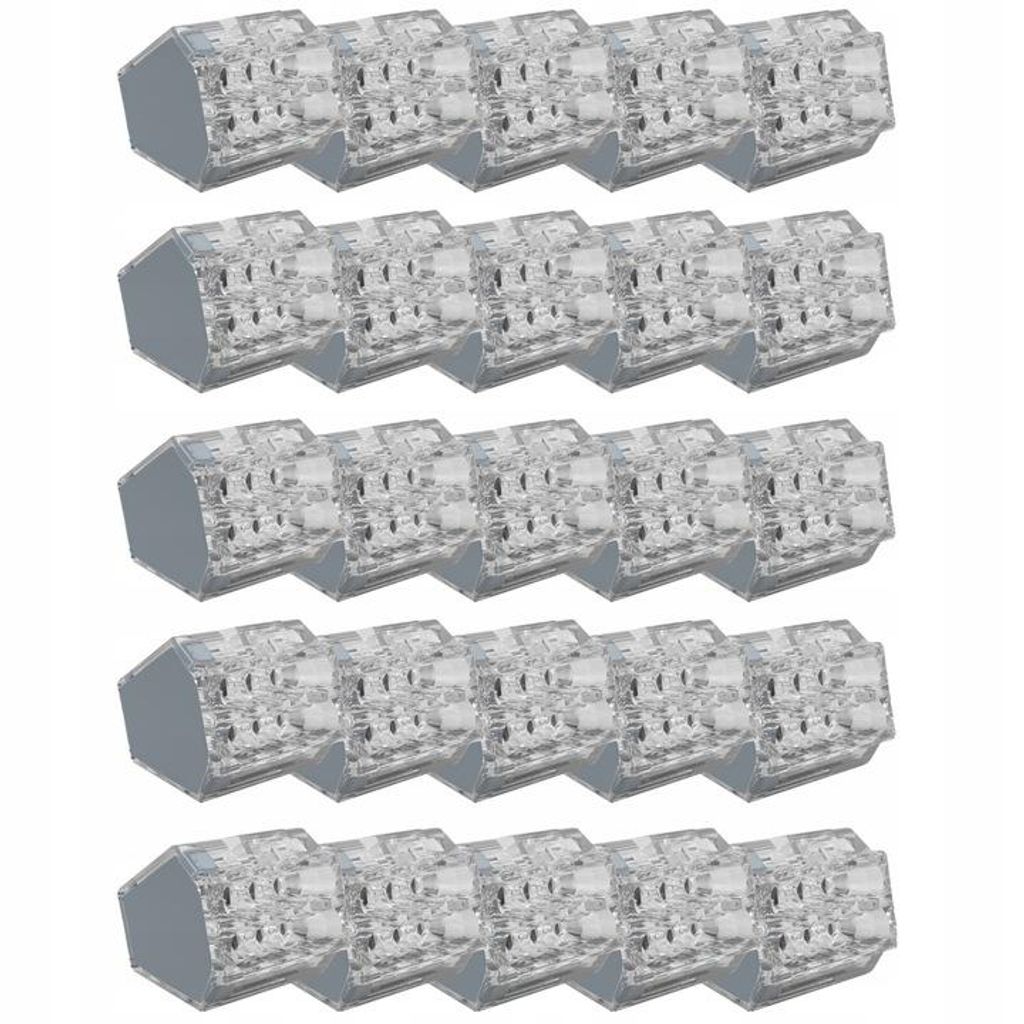 25x Schnellverbinder für starre Kabel 8x0.5-2.5mm² EDO208 EDO Technic