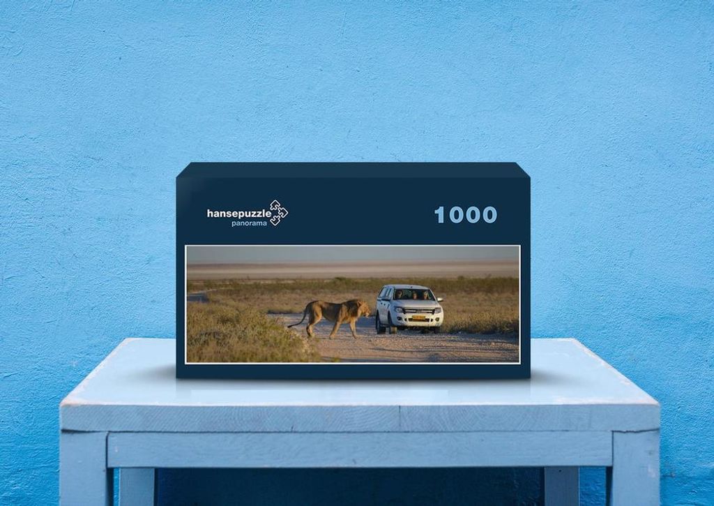 hansepuzzle 30115 - Löwe Puzzle, 1050 Teile, Tierwelt, 60,0 x 46,0cm mit hochwertiger Aufbewahrung, Kartonbox und wiederverschließbarem Beutel