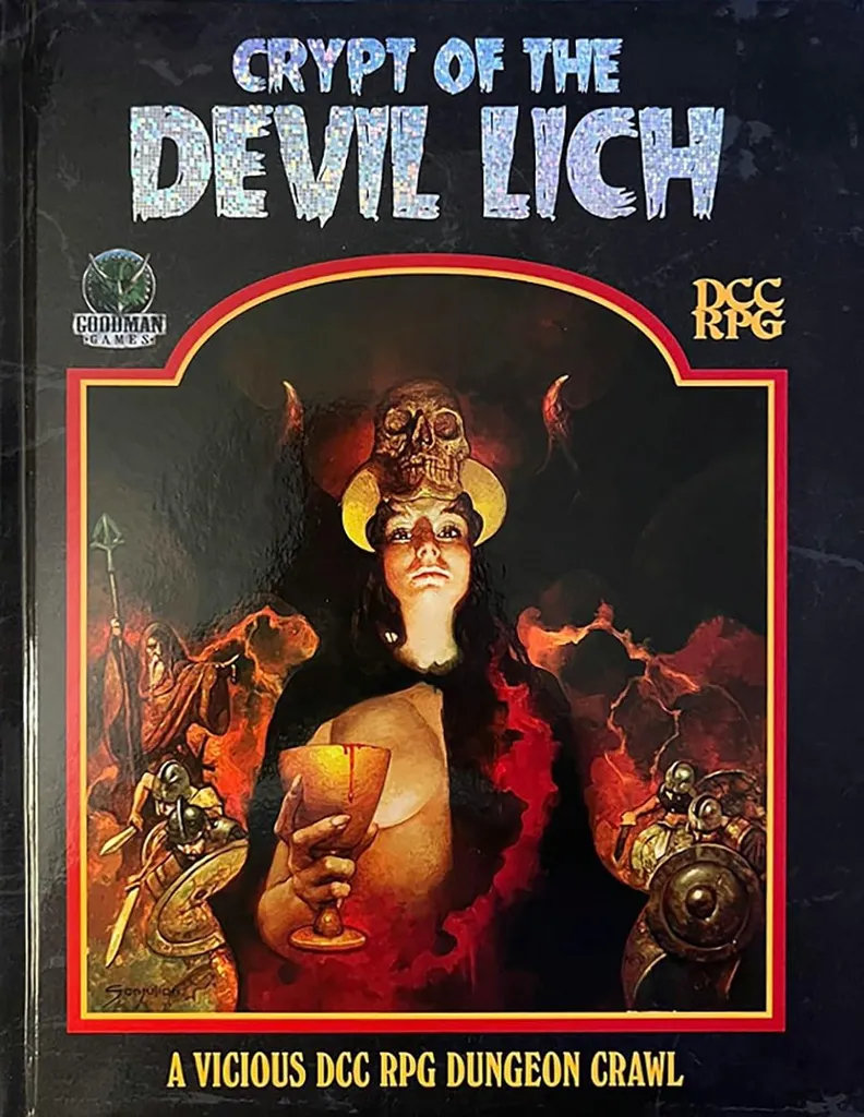 Scénario Haut Niveau DCC RPG Crypt of the Devil Lich pour Tabletop