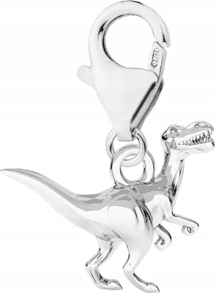 Ciondolo in argento con dinosauro Dino Dragon Dino Dinosaur ARGENTO 925