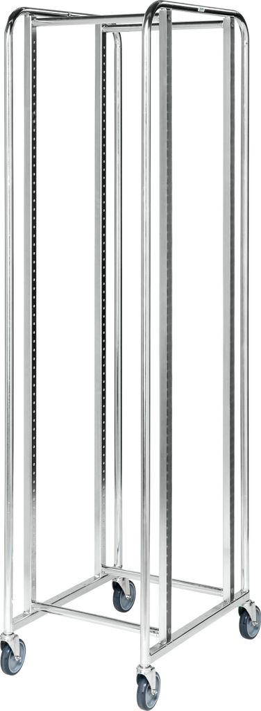 Kongamek Euro-Kistenwagen 470x585x1880mm verzinkt mit Bremse, ohne Böden und Schienen