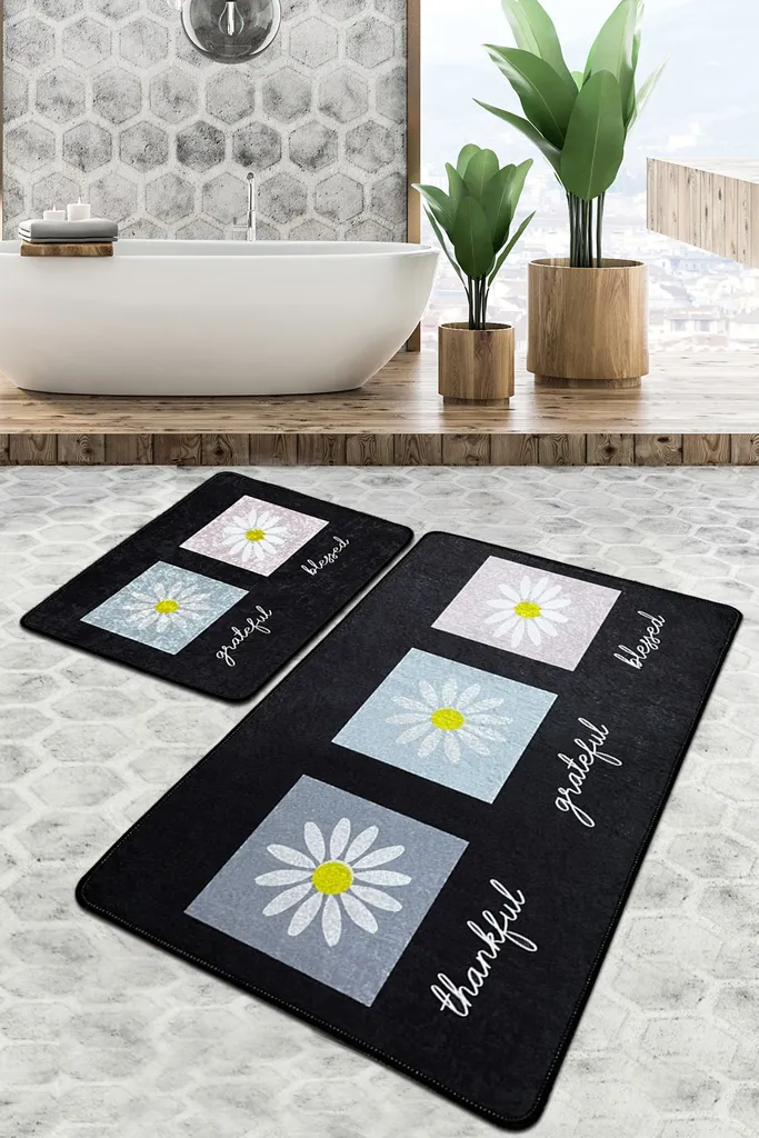 Mijolnir Blessed CHL2525 Tapis de Bain Multicolore 700g/m² Polyester