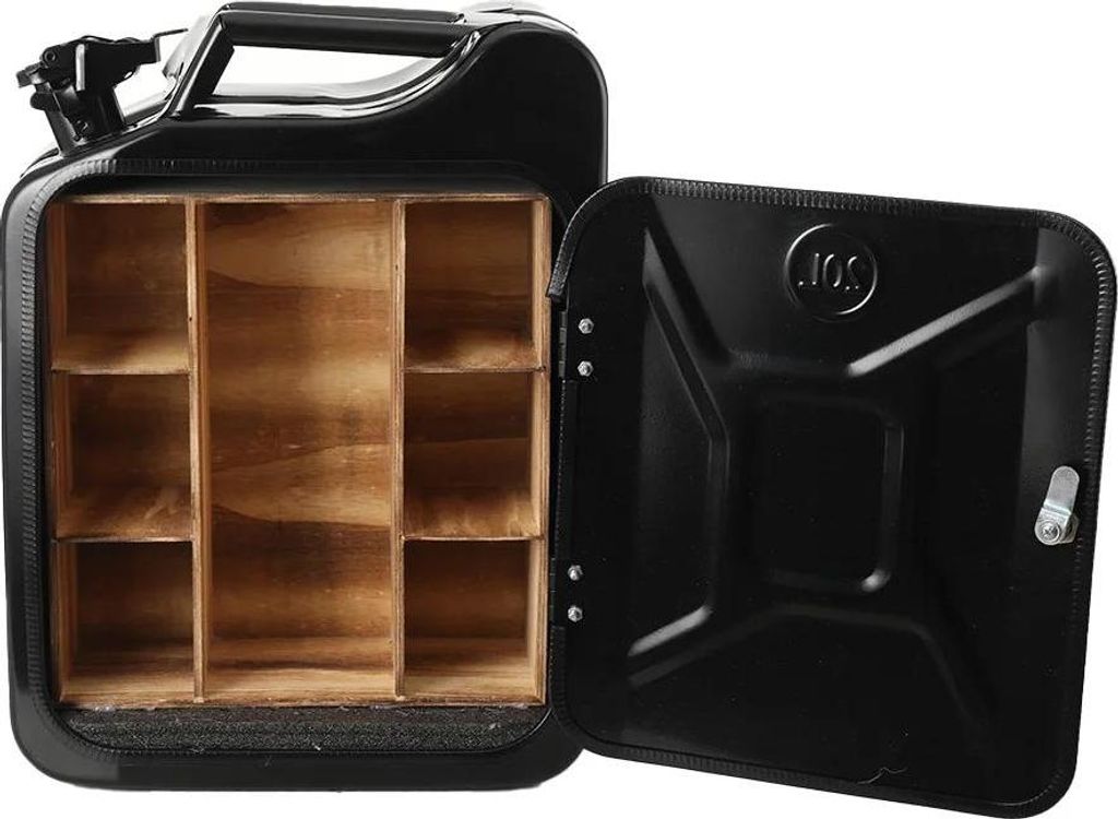 Benzinkanister/Jerrycan-Minibar - Weinschrank - Aufbewahrungsbox für Wein & Spirituosen - Deko für Zuhause & Bar