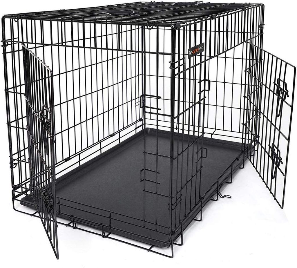 Klietka pre psa, skladacia, dĺžka 92,5 cm, 2 dvere, L, Obrázok produktu 8