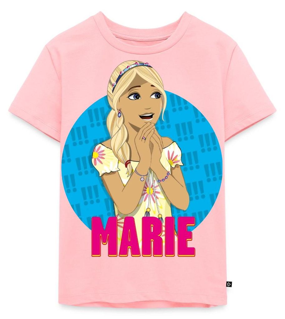 Spreadshirt Die Drei Ausrufezeichen Marie Kinder Premium T-Shirt, 134/140 (8 Jahre), Rosa