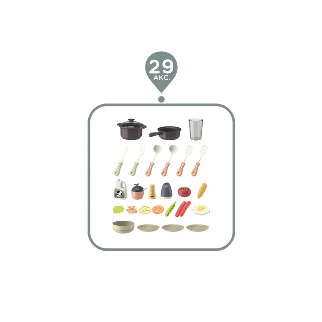 Kitchenette enfant WOOPIE complète avec sons de cuisson et robinet eau - 11