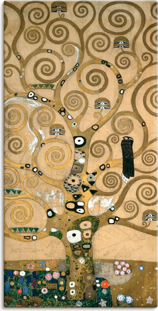 ARTland Leinwandbild Lebensbaum. Detail, Werkvorlage Größe: 75x150 cm
