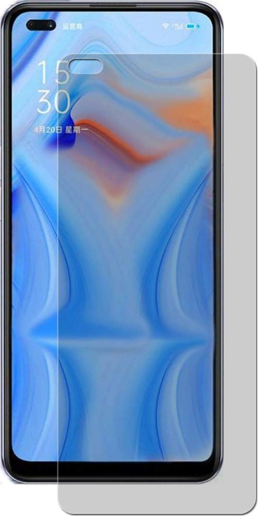 2x Oppo Reno 4 F Premium Panzerfolie 7H Schutzfolie Antibakteriell Antischock