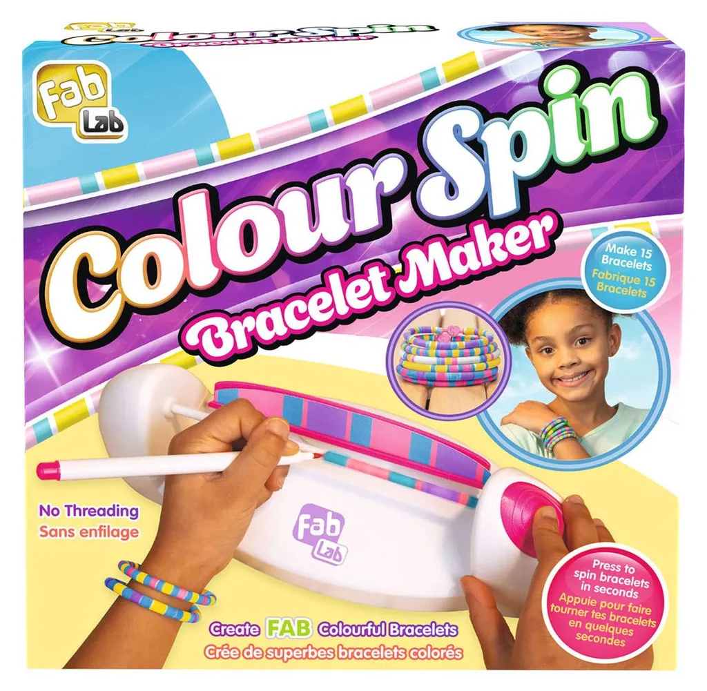 Kit Colourspin pour fabriquer des bracelets colorés et personnalisés