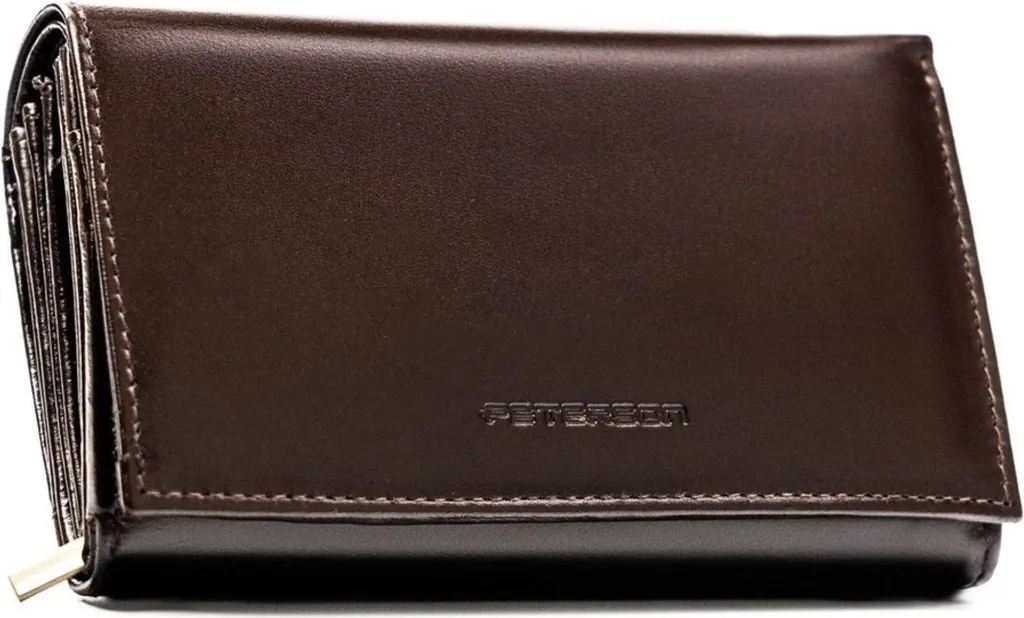 Portefeuille Peterson Rovicky 310230 en Cuir Noir Design Élégant et Chic
