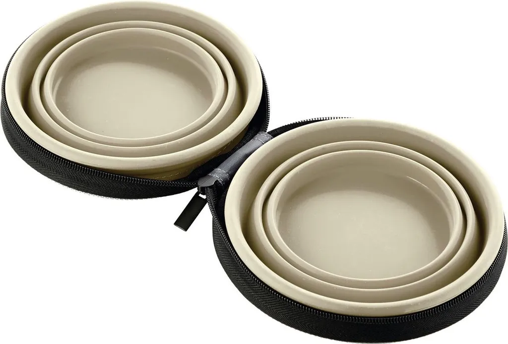 Accessoire de voyage silicone 750ml beż gain de place pour sac à dos