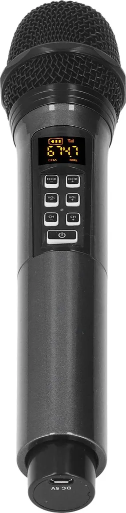 Microfono Palmare Professionale FM/UHF: Karaoke e Feste con Riverbero - 2
