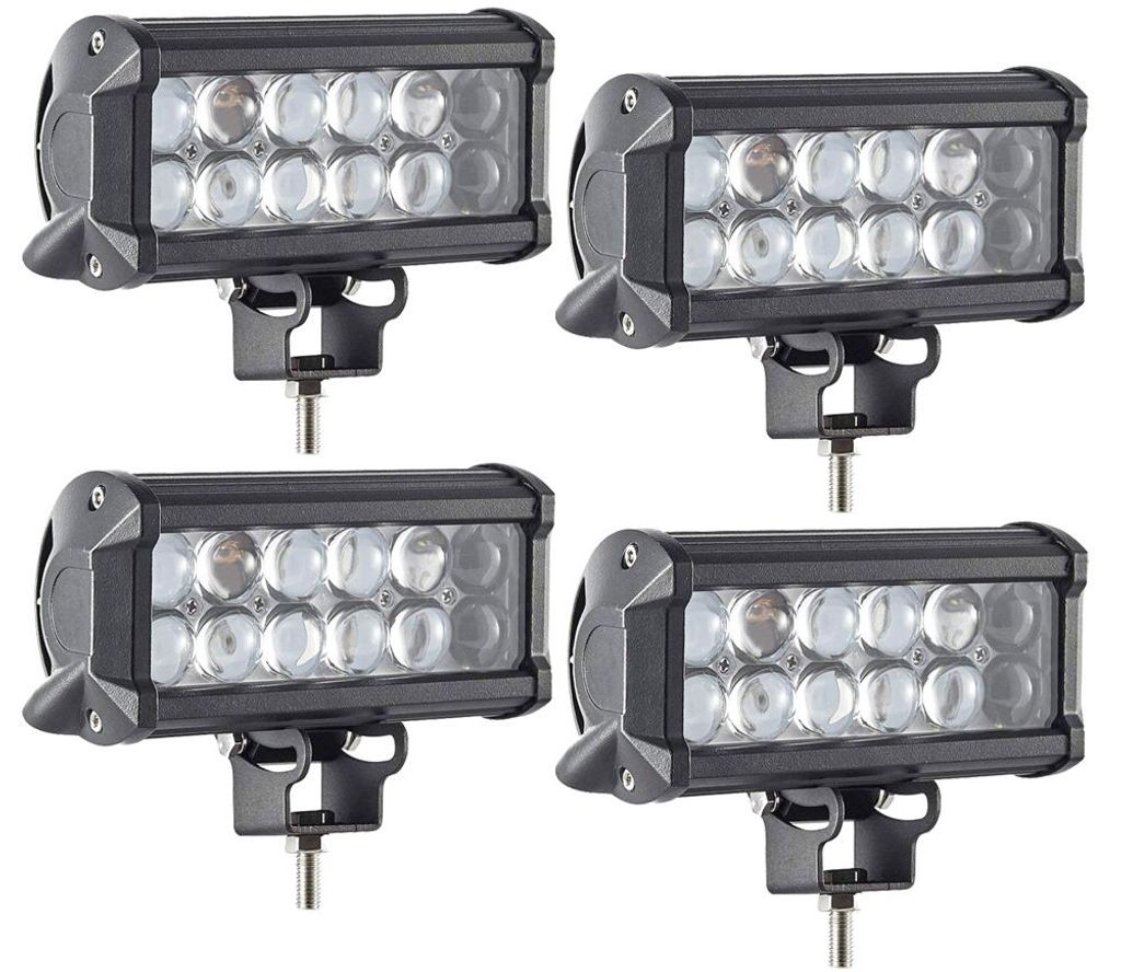 4X 36W LED Arbeitsscheinwerfer Bar,Greenmigo IP67 Zusatzscheinwerfer Arbeitslicht LED Scheinwerfer Arbeitsleuchte