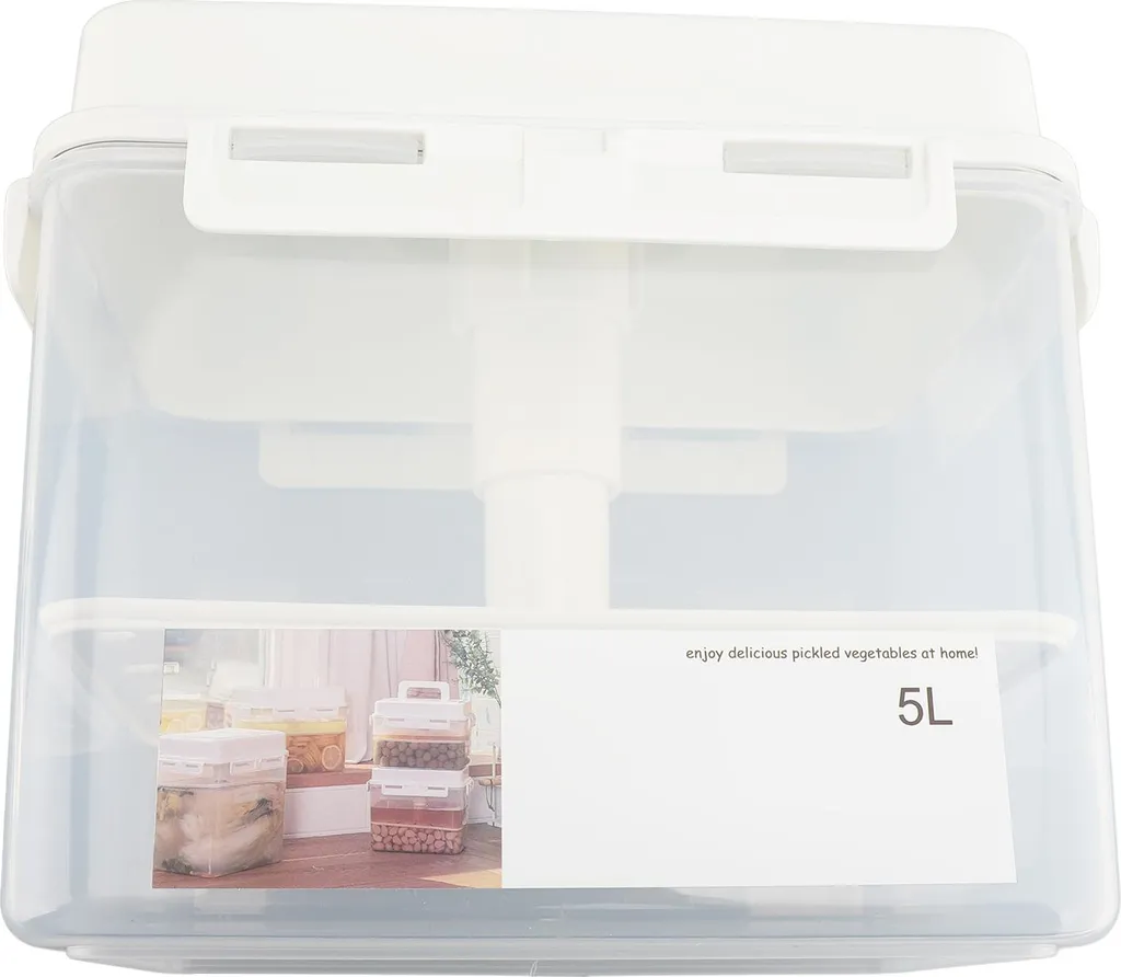 Bocal de fermentation 5L étanche avec poignée modèle Premium Inox - 6