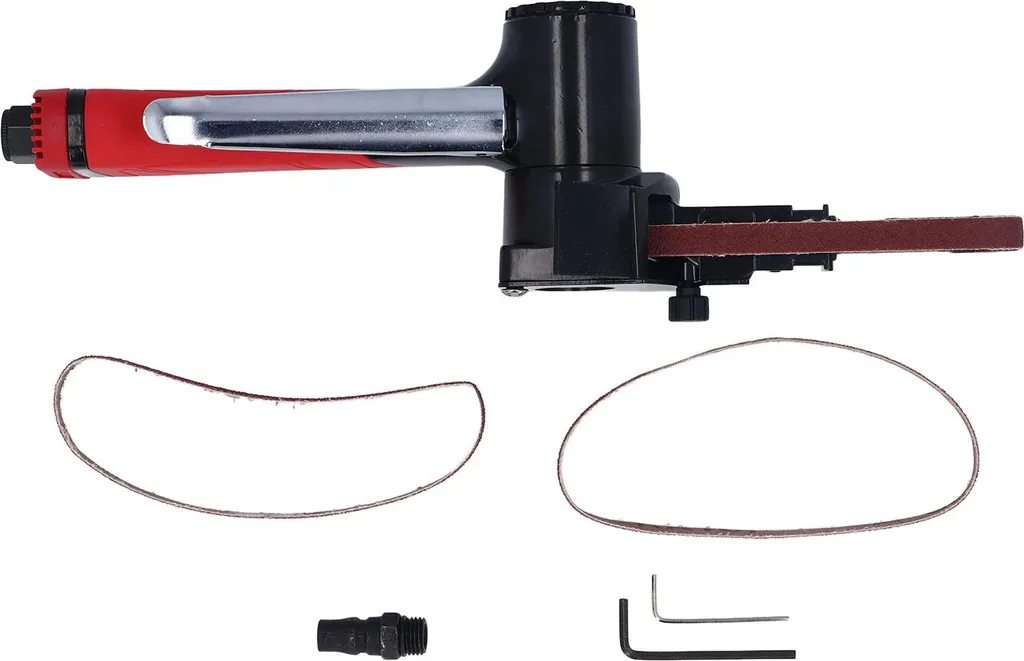 Lime pneumatique à bande abrasive 10mm pour ébavurage et chanfreinage
