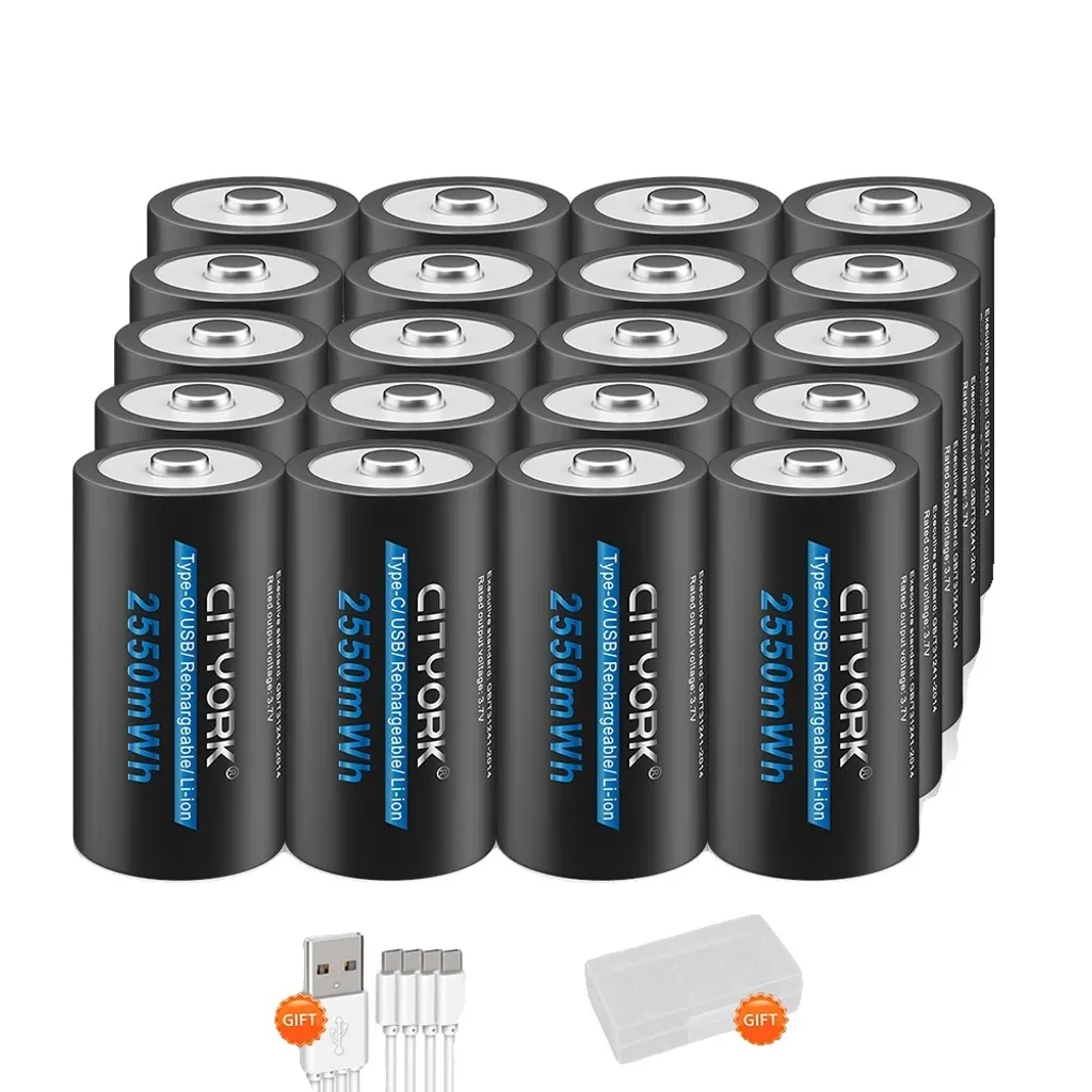 Batterie rechargeable 3,7V Li-ion de 20 pièces pour petits appareils