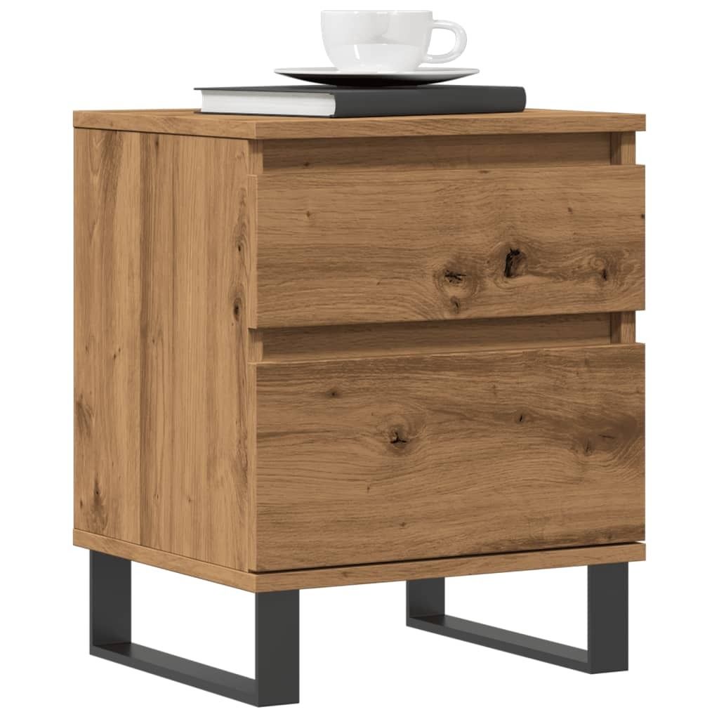 Eleganten-Stil Nachttische 2 Stk. Artisan-Eiche 40x35x50 cm Holzwerkstoff Nachttische & -schränke CHY68205504
