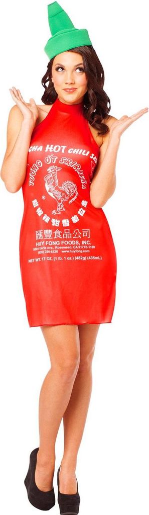Sriracha Chili Sauce Kleid Größe: M-L