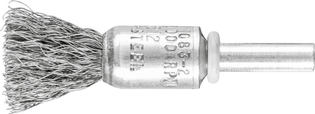 PFERD TOOLS Pinselbürste ungezopft PBU Ø13 mm Schaft-Ø6 mm Stahl-Draht-Ø0,20