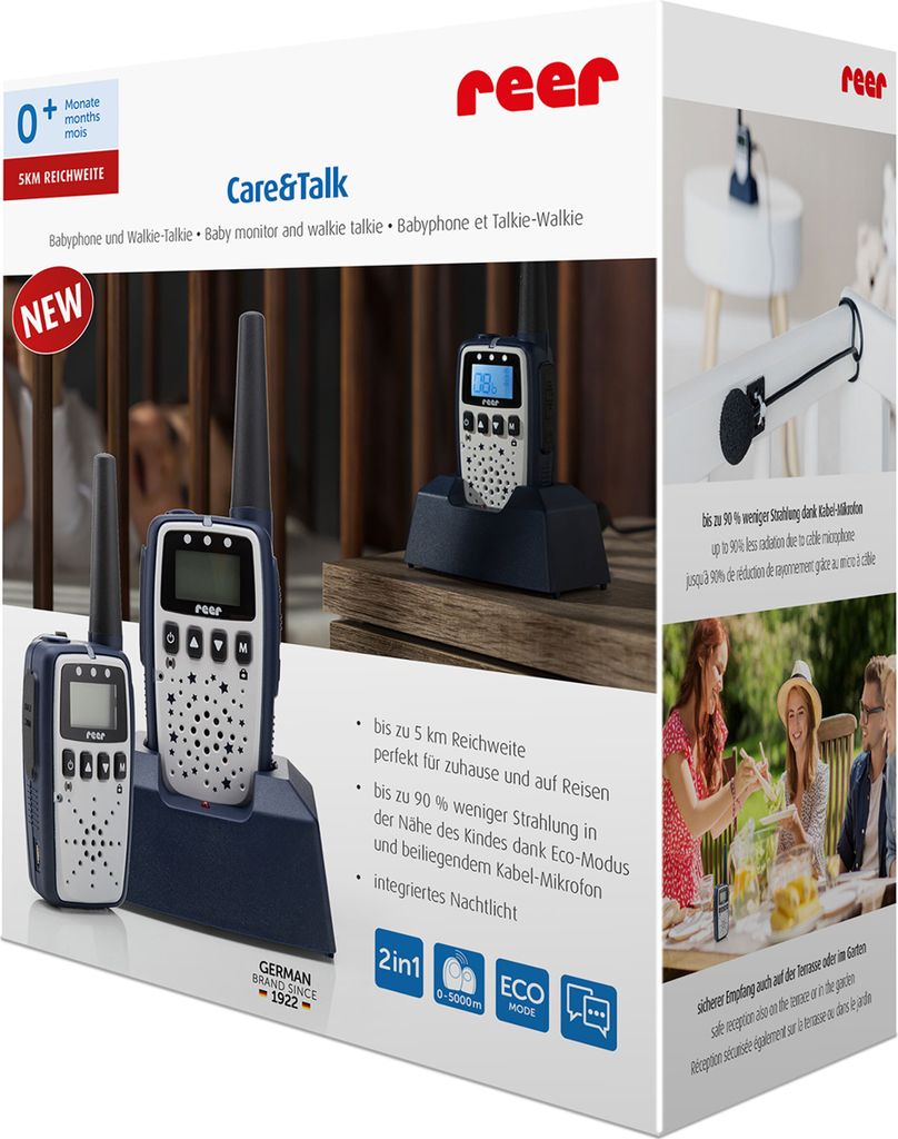 reer Care&Talk, 5000 m, Niebieski, Biały, Bateria, Bateria, Zdjęcie produktu 