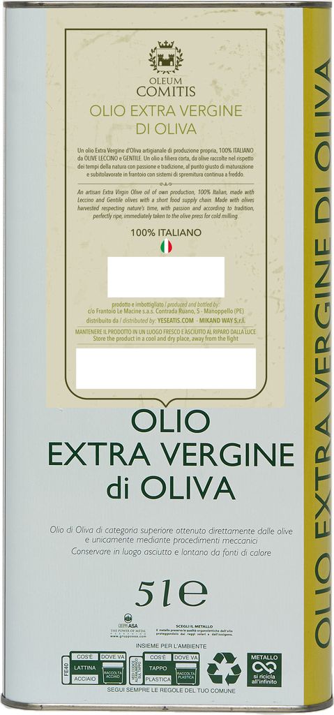 Oleum Comitis - Natives Olivenöl Extra 100% Italienisch - 5 Produktbild 