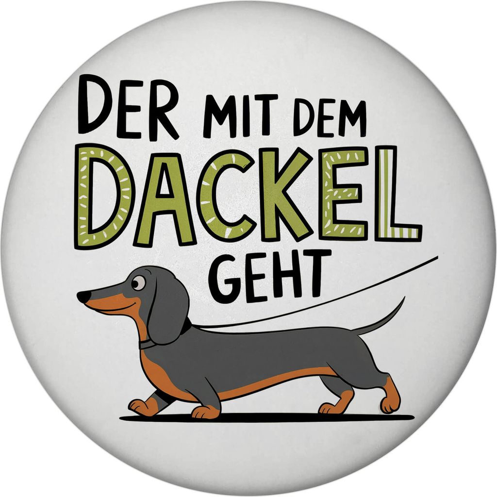 Pummeliger Dackel - Der mit dem Dackel Magnet mit Flaschenöffner