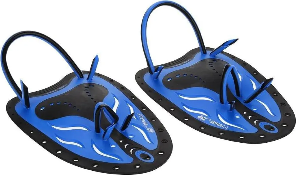 Plaquettes de natation ergonomiques pour entraînement plongée bleu - 4